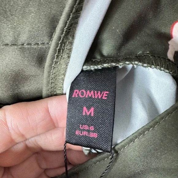 NWT Romwe Fairycore Women's Mushroom Print Overall Dress Without Shirt medium - Picture 5 of 6